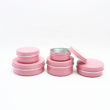 aluminium jar cosmetic with lid AJ-0168A